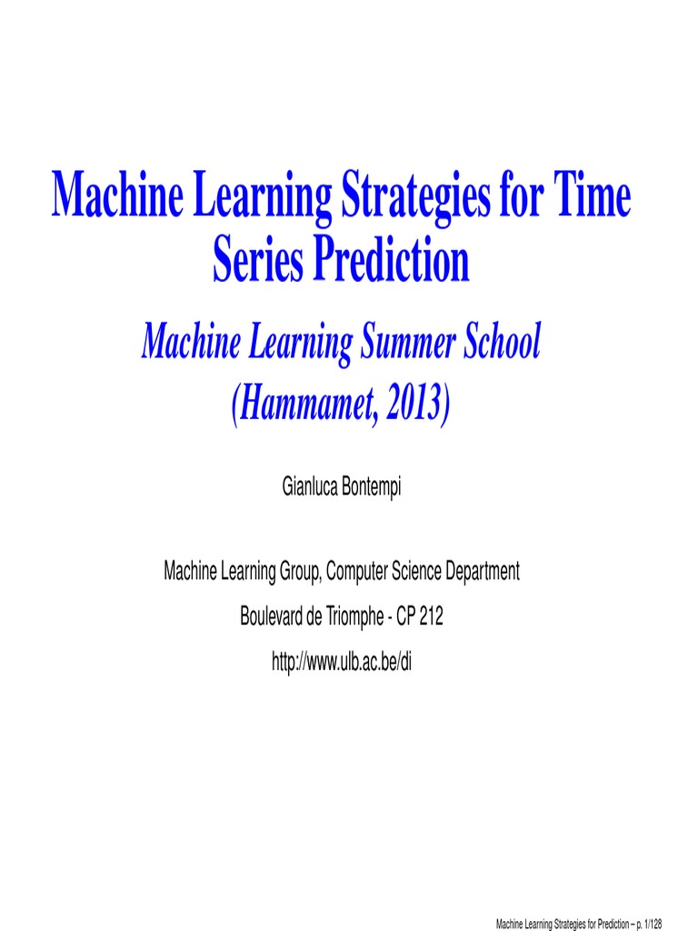 Time - Series Machine Learning | PDF | Stationary Process | Time Series
