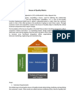 House of Quality Matrix