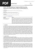 Factors Affecting Medication Compliance Behavior Among Hypertension Patients Based On Theory of Planned Behavior