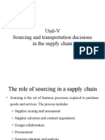 Sourcing and Transportation in The Supply Chain