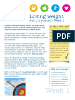 Losing Weight: Week 1