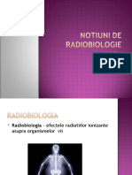 Notiuni de Radiobiologie 