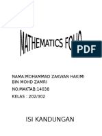 Mathematics Holiday Homework