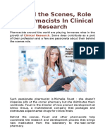 Role of Pharmacists in Clinical Research.ppt