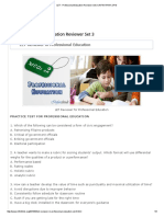 Professional Education Set 3