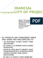 Financial Feasibility of Project - Manoj Jayan - 2014286006