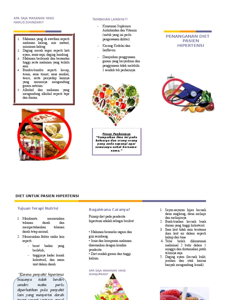 Diet Hipertensi Leaflet