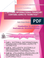 Sistemul Informational Financiar-Contabil Aspecte Teoretice