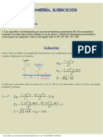 Ejercicios Resueltos de Fotometría