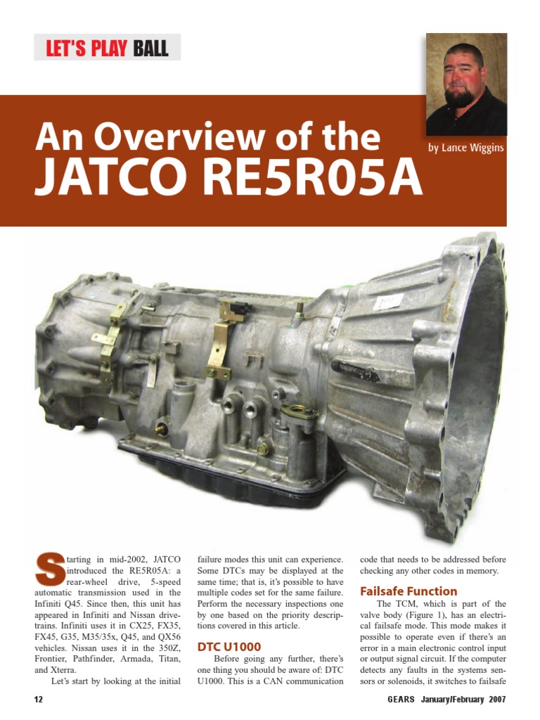 Re5r05a Overview 07 Pdf Transmission Mechanics Throttle