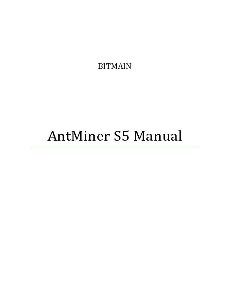 AntMiner S5 Setup & Configuration Guide | PDF | Bitcoin | Ip Address