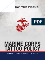U.S. Marine Corps Tattoo Policy