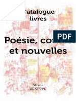 Catalogue Ligaran Livres Poésie Contes Nouvelles