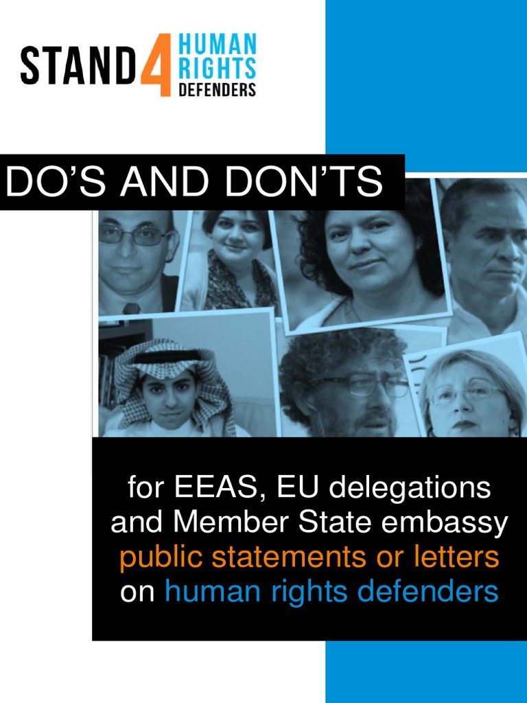 Guidelines for Human Rights Defender Statements | PDF | Human Rights ...