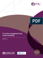 IT Service Management and Cloud Computing White Paper