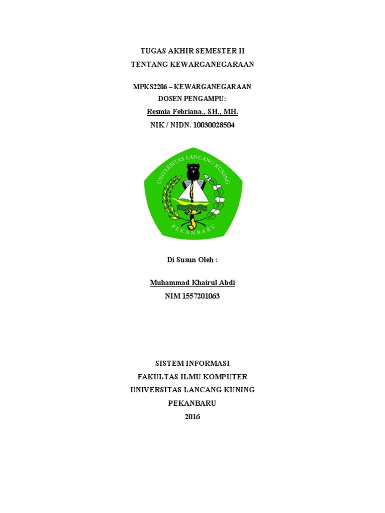 Makalah Kewarganegaraan Pdf