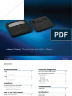 Linksys Wireless Adsl Modem Router x3500 User Manual