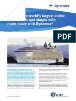 Case Study RCCL - Gleistein Ropes With Dyneema