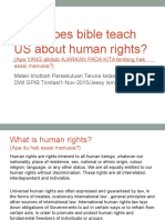Biblical View on Human Rights