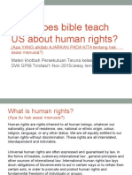 Biblical View On Human Rights