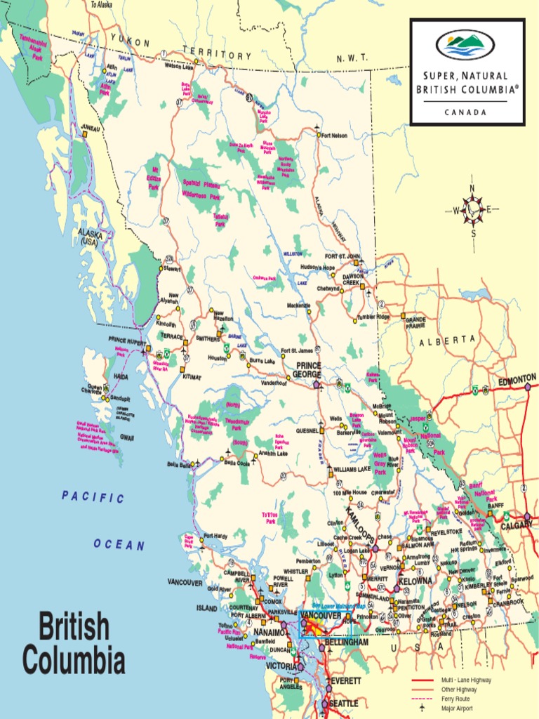 Maps British Columbia | PDF | British Columbia | Nature