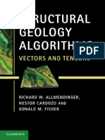 Structural Geology Algorithms - Vectors and Tensors (Richard W. Allmendinger) PDF