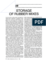 Storage of Rubber Mixes: (Comment