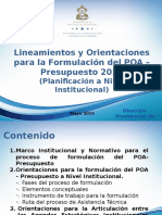 7-Formulacion POA - Presupuesto 2016 Nivel Institucional.pptx