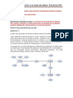 Base de datos de prácticas E/R de empresa, transporte y biblioteca