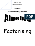n5 Algebra Factorising Ppqs