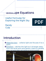 Telescope Equations 1