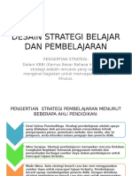 Desain Strategi Pembelajaran