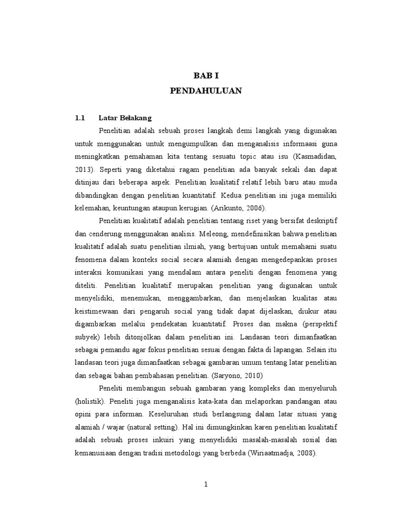 Makalah Penelitian Kualitatif