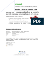 Carta de Presentacion Intecbol Ltda