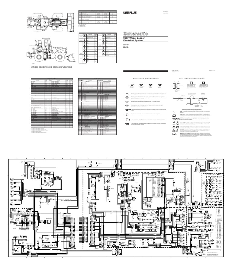 966F Wheel Loader Electrical System | PDF | Switch | Electrical Connector