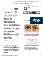 SVAKA ŽENA ZASLUŽUJE DA ZNA - Evo Kako Da Prirodnim Putem Uklonite Brkove I Druge Neželjene Dlačice Sa Tela Zauvek! - Fokuzz