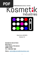 kosmetik industries final quality control manual 