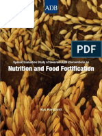 Special Evaluation Study of ADB Interventions On Nutrition and Food Fortification