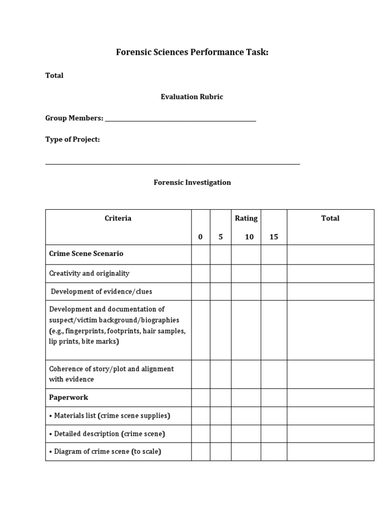 Forensic Project Evaluation Guide | PDF | Computers