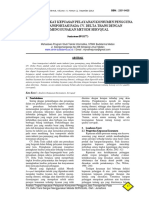 Analisis Tingkat Kepuasan Pelayanan Konsumen Pengguna Jasa Transportasi Pada CV. Delta Trans Dengan Menggunakan Metode Servqual