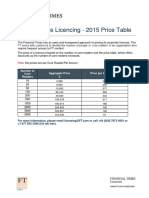 FT Corporate Price List 2015