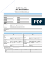 Application Form DAIKIN Malaysia Scholarship Program Year 2016