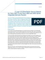 Cisco SM-X Layer 2/3 Etherswitch Service Module For Cisco 4451-X and Cisco 2900 and 3900 Series Integrated Services Routers