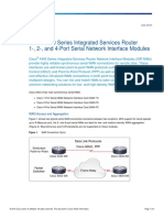Cisco 4400 Series Integrated Services Router 1-, 2-, and 4-Port Serial Network Interface Modules