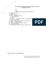 Format Laporan Akhir Praktek Kerja Profesi Apoteker STFB