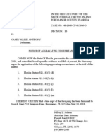 Prosecution Notice of Aggravating Circumstances for Death Penalty