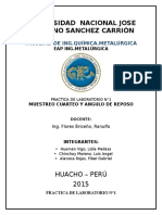 Lab. n1. Muestreo Cuarteo y Angulo de Reposo