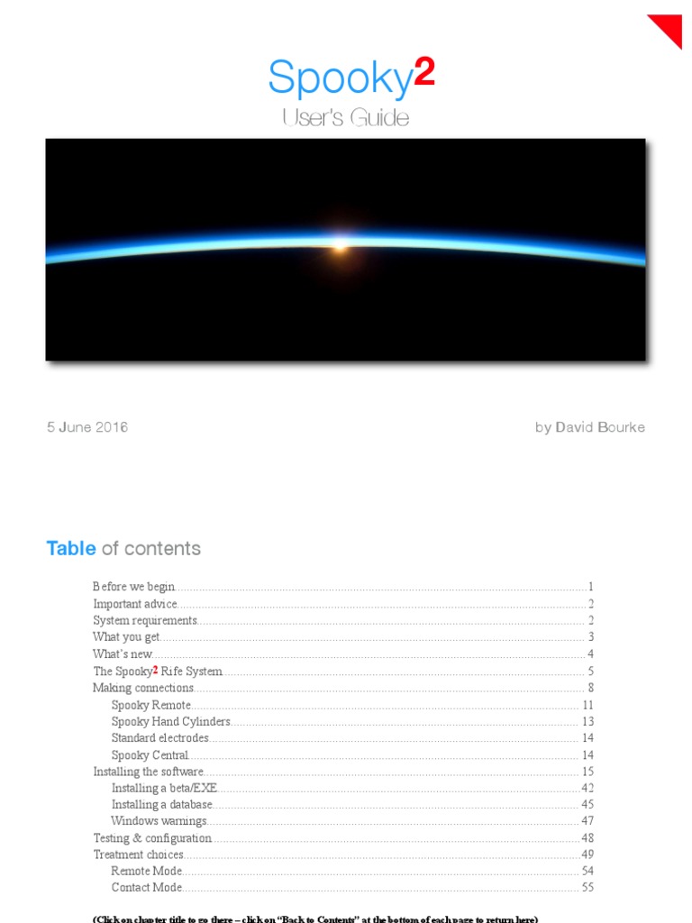 Spooky2 User's Guide June 2016 (Release Cancer, Lyme, Morgellons, Be ...