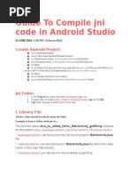 Compile Jni Code in Android Studio