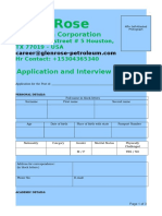 New Glen Rose Petroleum Application and Interview Form